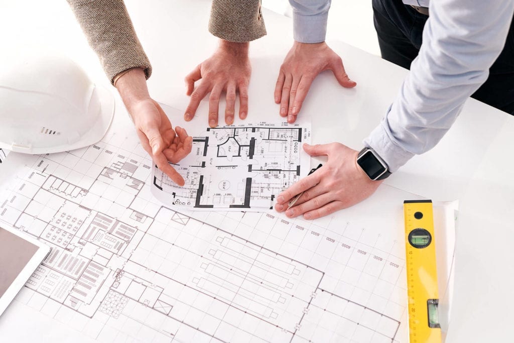 Property developers discussing a plan
